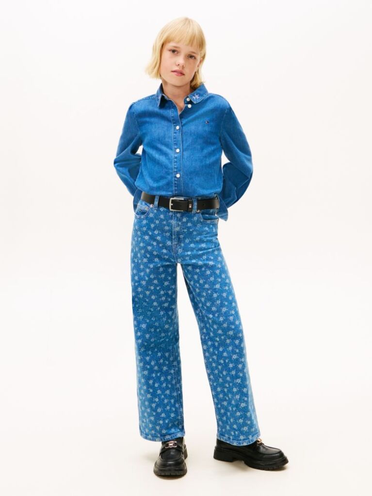 Denim Denim Πουκάμισο Με Λουλούδια Στ Γιακά  Κορίτσια