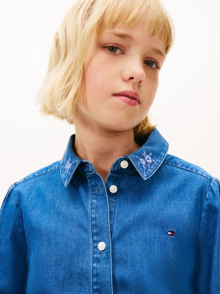 Denim Denim Πουκάμισο Με Λουλούδια Στ Γιακά  Κορίτσια