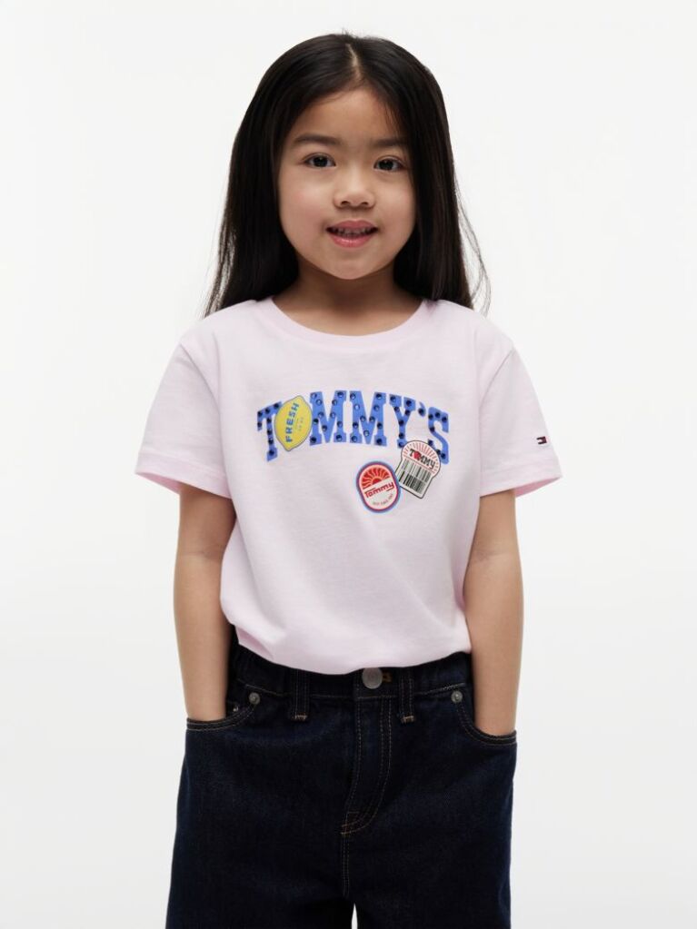 Pink Fruit Logo Jersey T-Shirt  Girls