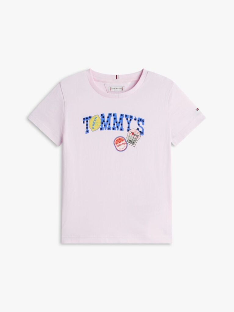 Pink Fruit Logo Jersey T-Shirt  Girls