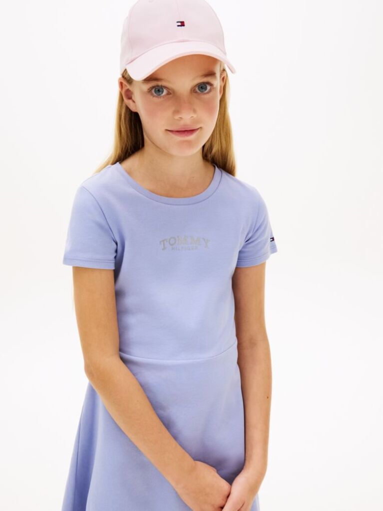 Μωβ Essential Slim Skater Φόρεμα Με Λογότυπο  Κορίτσια
