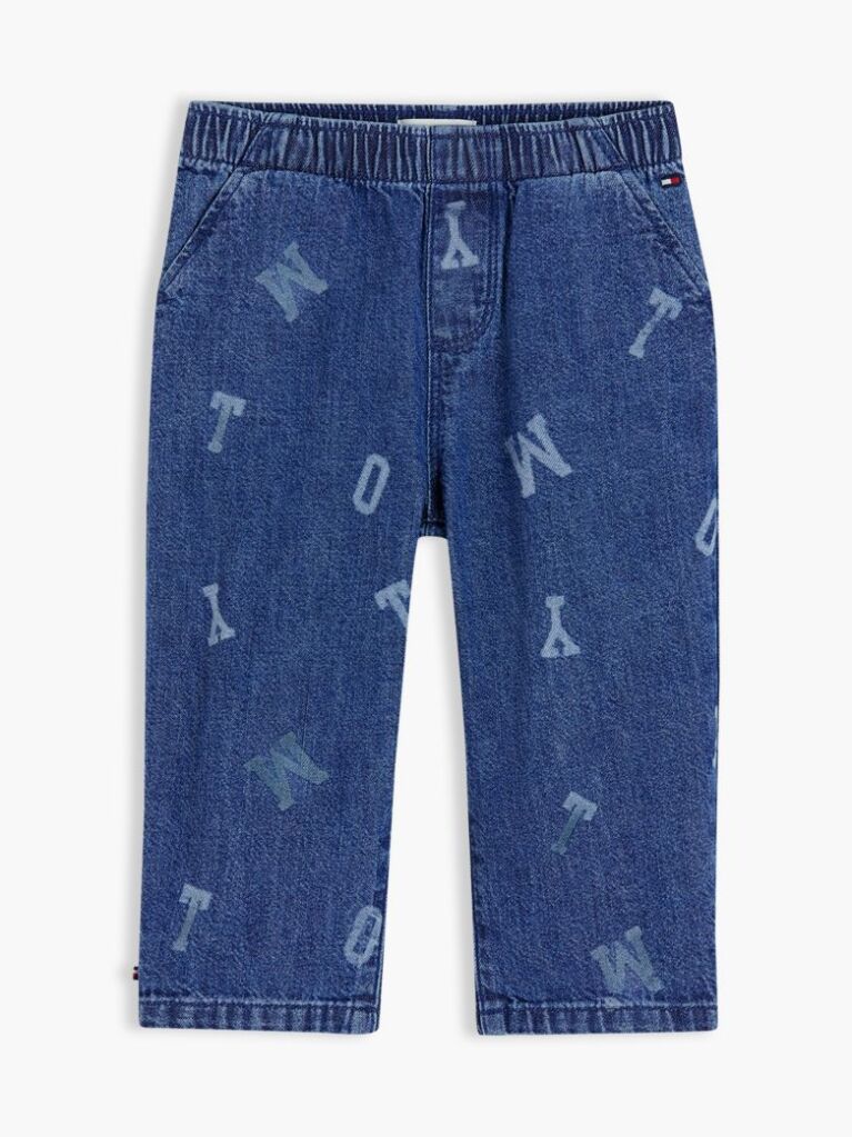 Denim Logo Elasticated Waist Jeans  Newborn