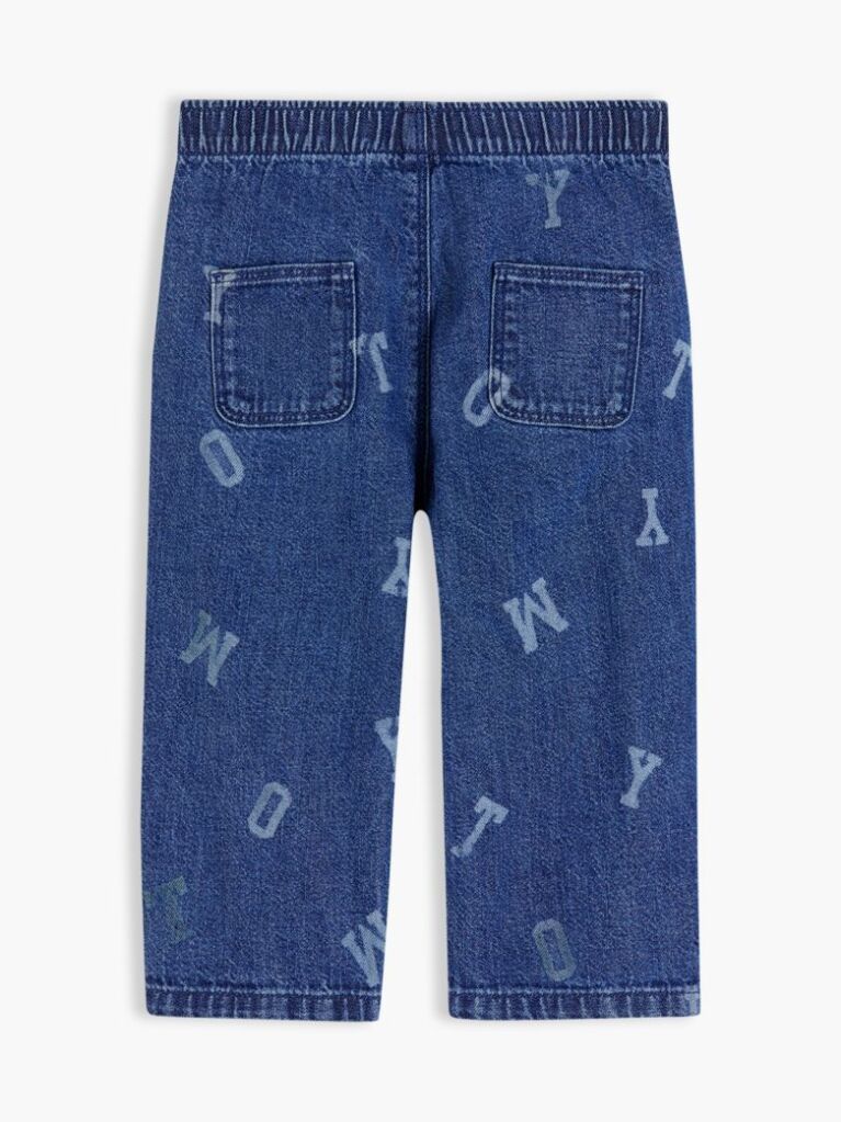 Denim Logo Elasticated Waist Jeans  Newborn