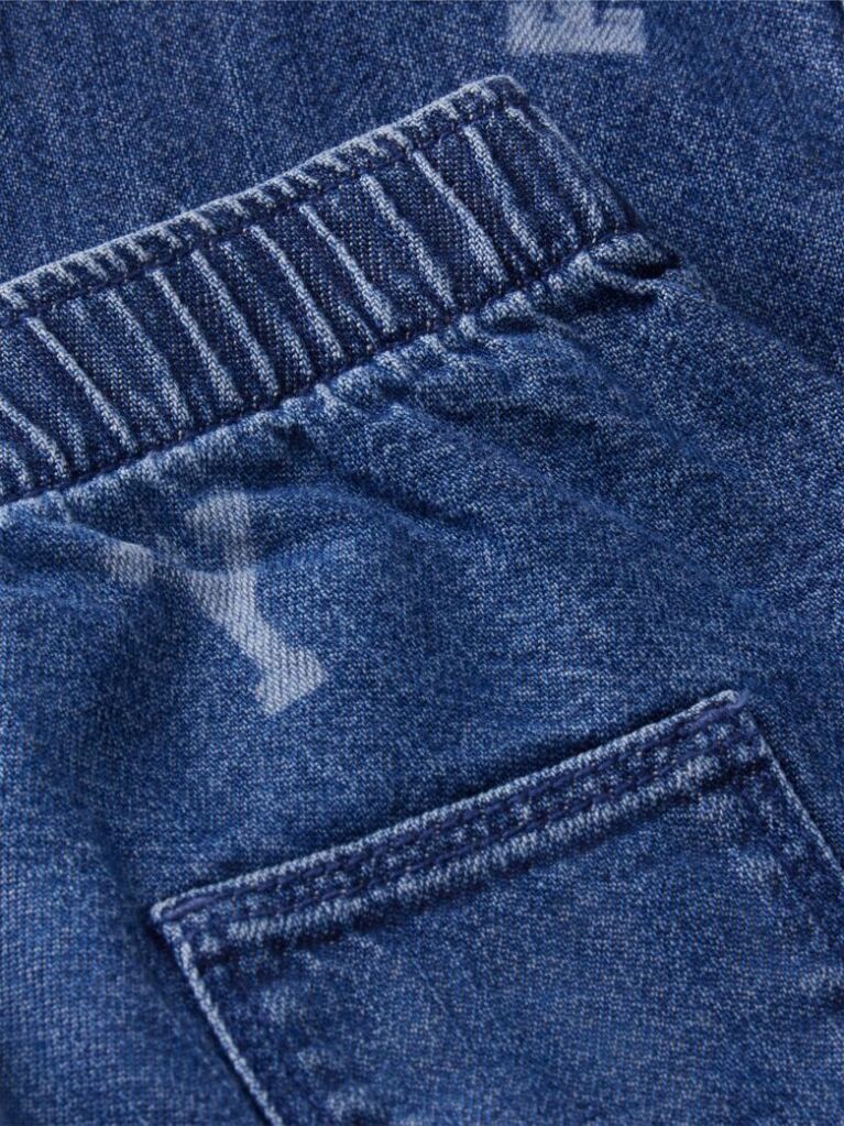 Denim Logo Elasticated Waist Jeans  Newborn