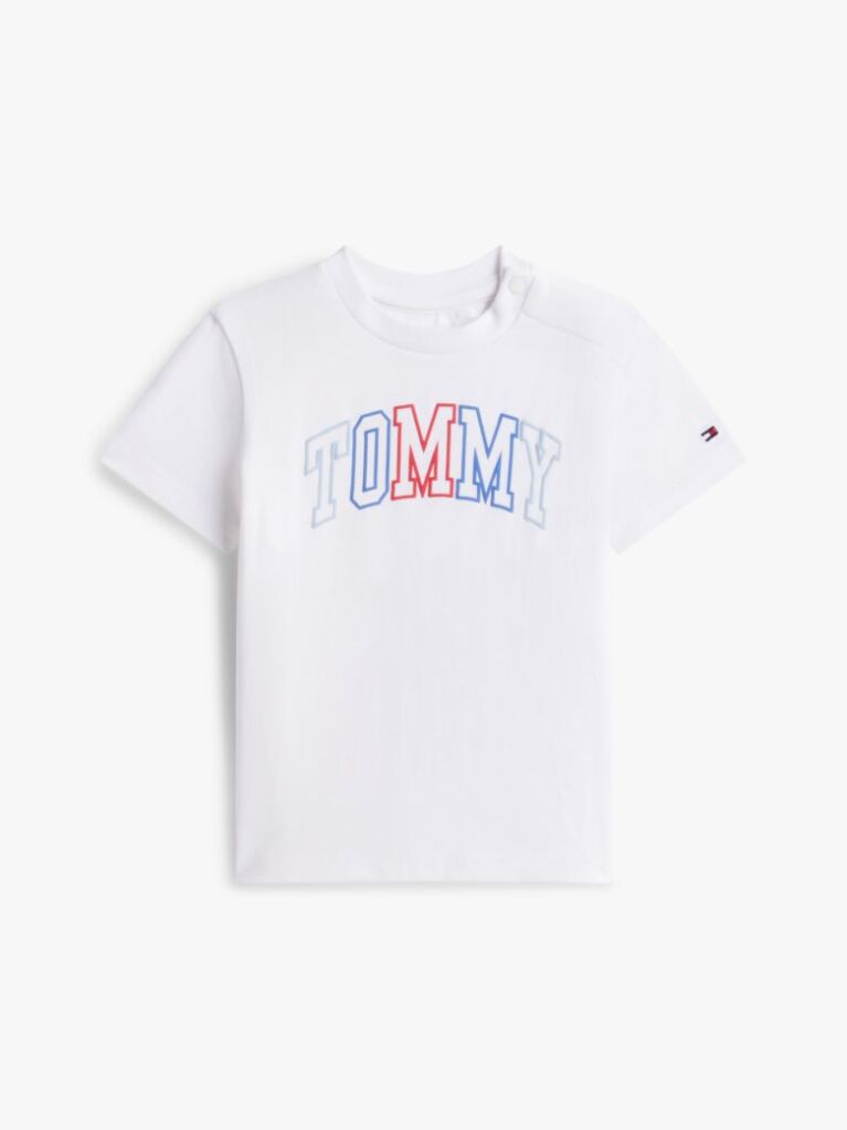 White Outline Logo Jersey T-Shirt  Newborn
