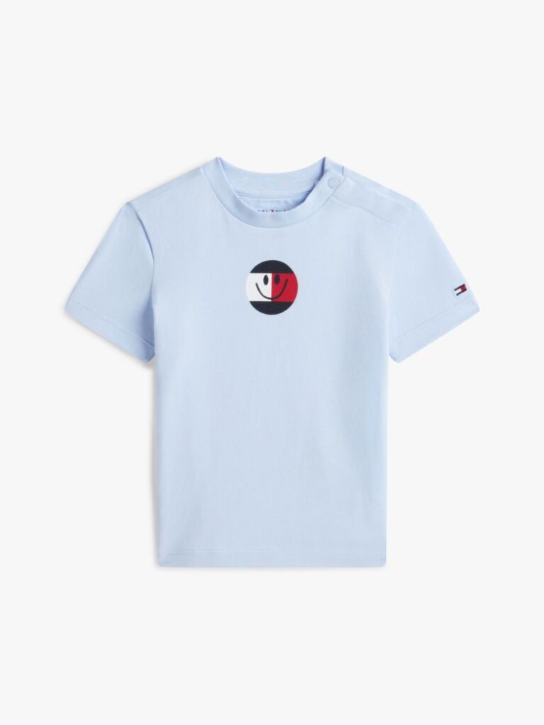Blue Smiley Logo Jersey T-Shirt  Newborn