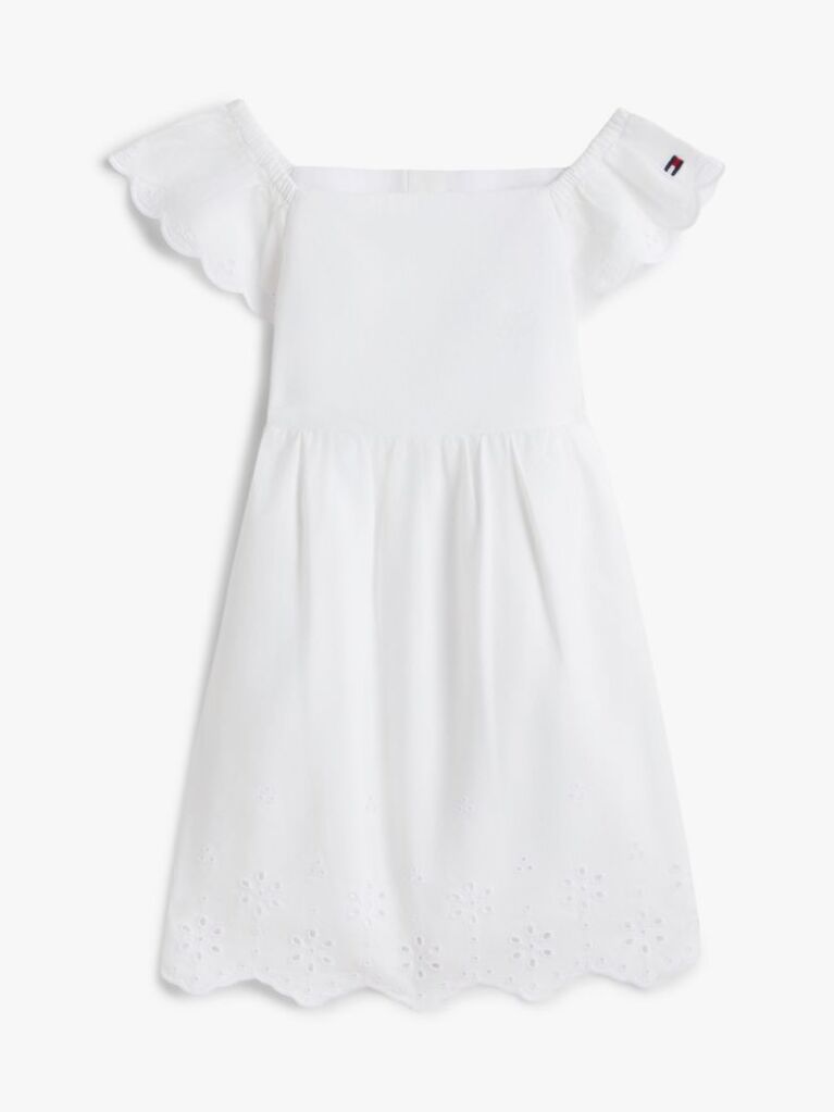 White Broderie Anglaise Dress And Bloomers Set  Newborn