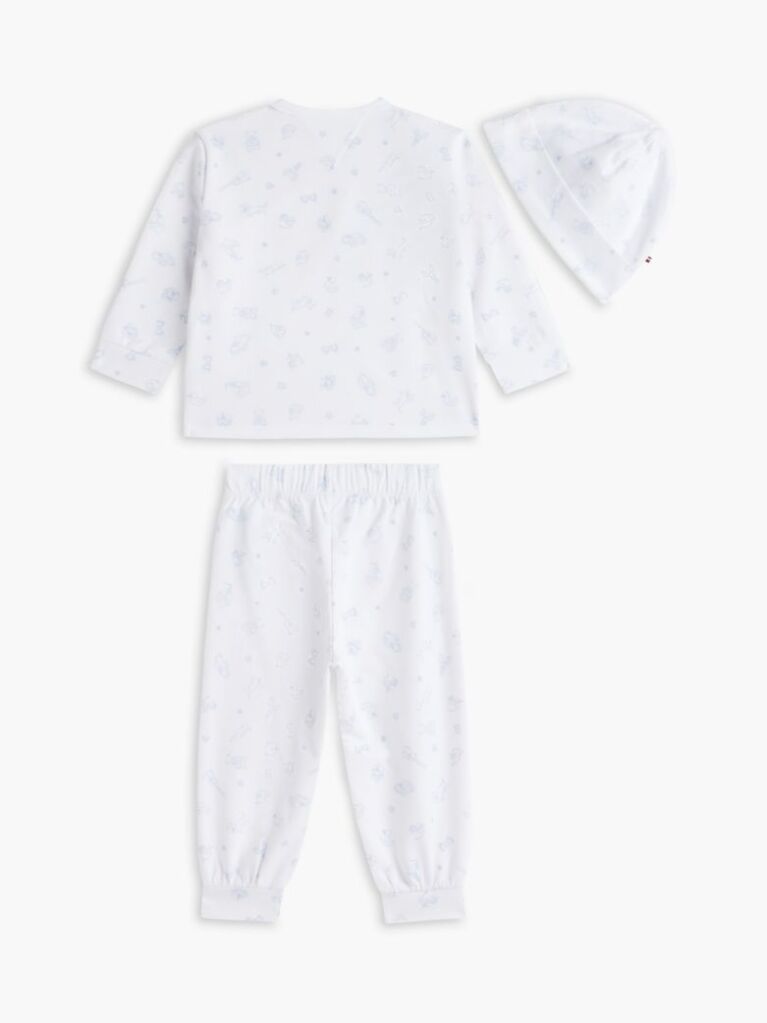 White Print Wrap Long Sleeve T-Shirt Gift Box  Newborn