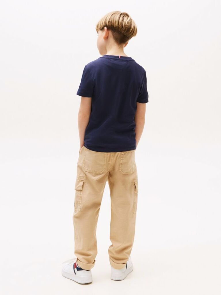 Blue Essential Organic Cotton Logo T-Shirt  Kids Unisex