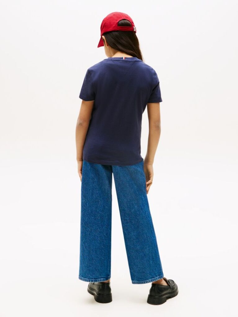 Blue Essential Organic Cotton Logo T-Shirt  Kids Unisex