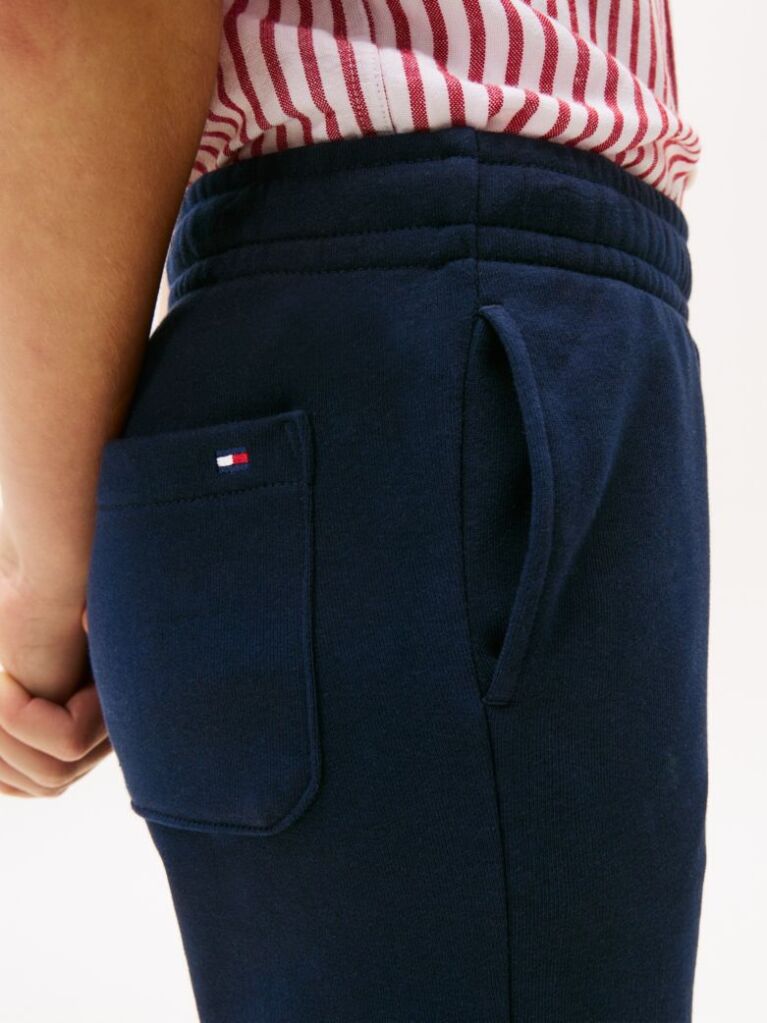 Blue Flag Embroidery Cuffed Joggers  Kids Unisex