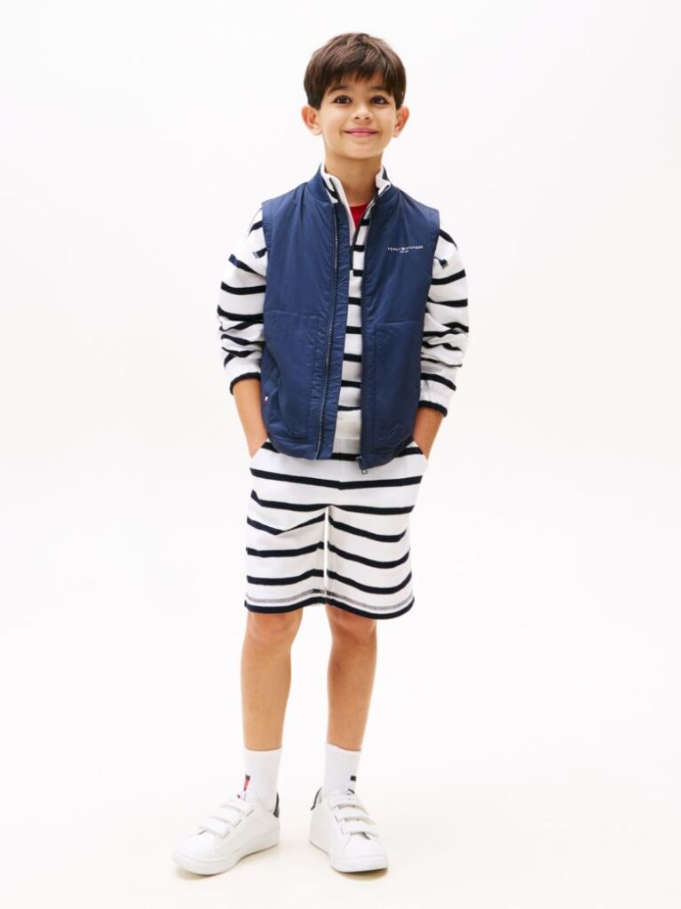 Blue Ultra Light Padded Packable Gilet  Kids Unisex