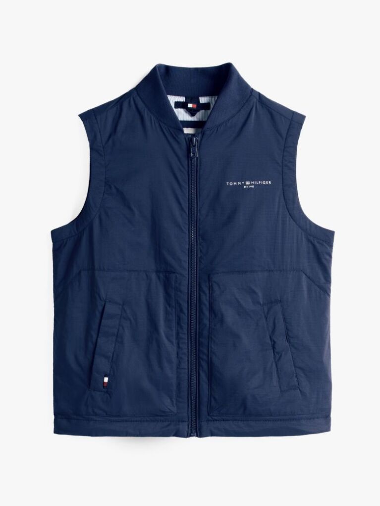 Blue Ultra Light Padded Packable Gilet  Kids Unisex
