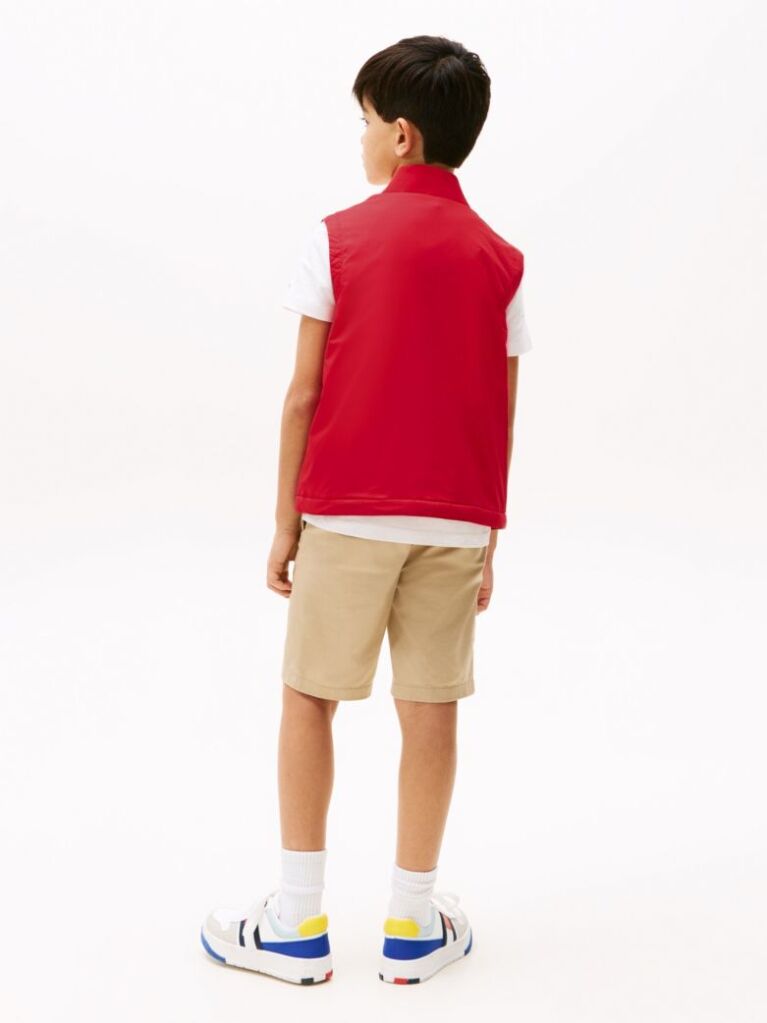Red Ultra Light Padded Packable Gilet  Kids Unisex