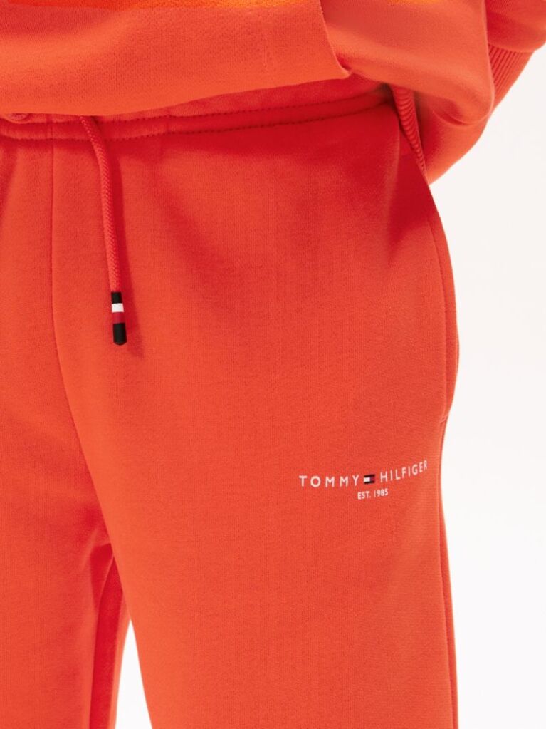 Πορτοκαλί Fleece Παντελόνι Φόρμας Σε Κανονική Γραμμή  Παιδί Unisex
