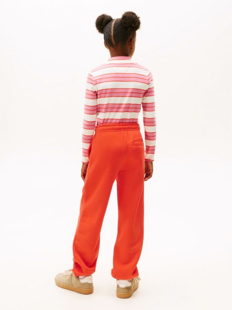 Πορτοκαλί Fleece Παντελόνι Φόρμας Σε Κανονική Γραμμή  Παιδί Unisex