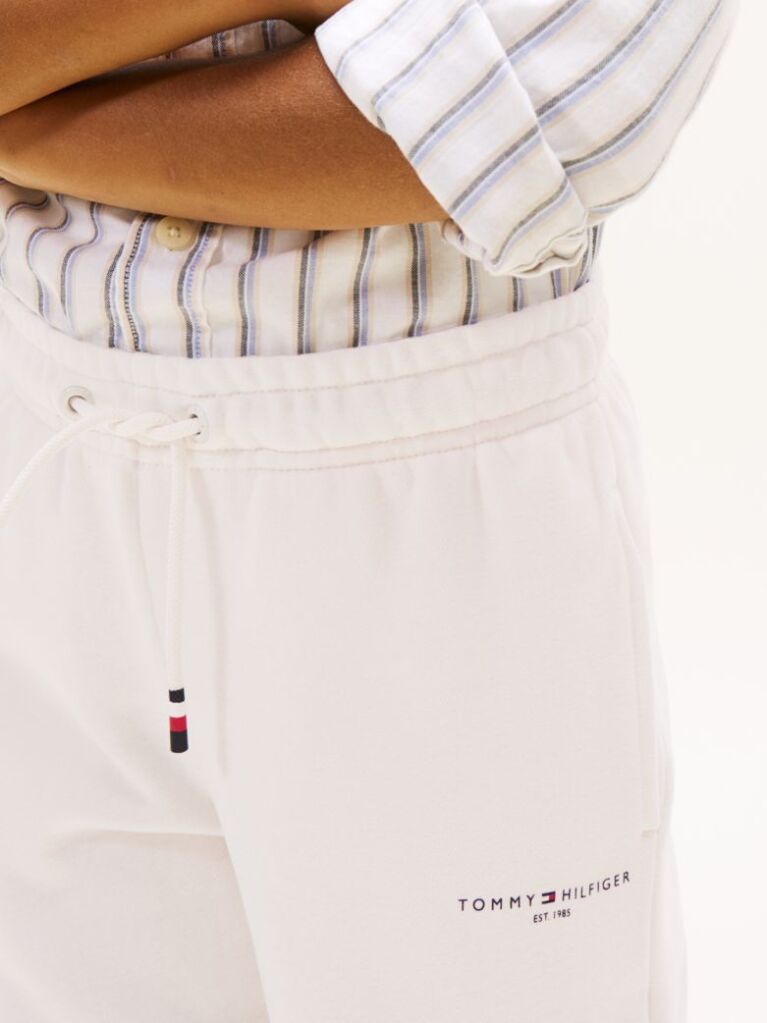White Brushed Fleece Regular Joggers  Kids Unisex