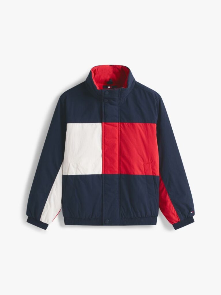 Blue Heritage Colour-Blocked Relaxed Jacket  Kids Unisex