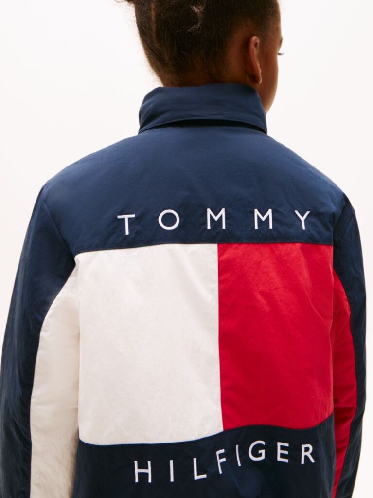 Blue Heritage Colour-Blocked Relaxed Jacket  Kids Unisex