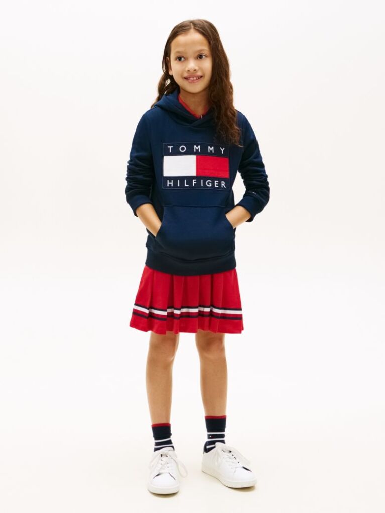 Μπλε Heritage Βαμβακερό Hoody Με Σημαία  Παιδί Unisex