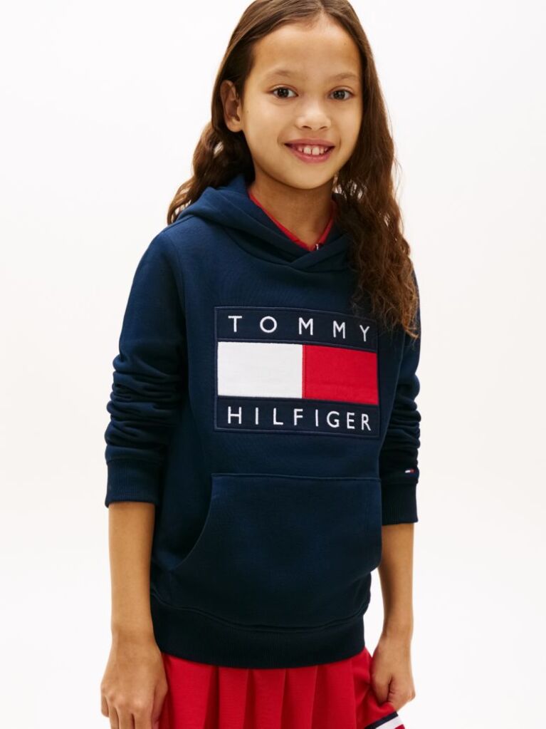 Μπλε Heritage Βαμβακερό Hoody Με Σημαία  Παιδί Unisex