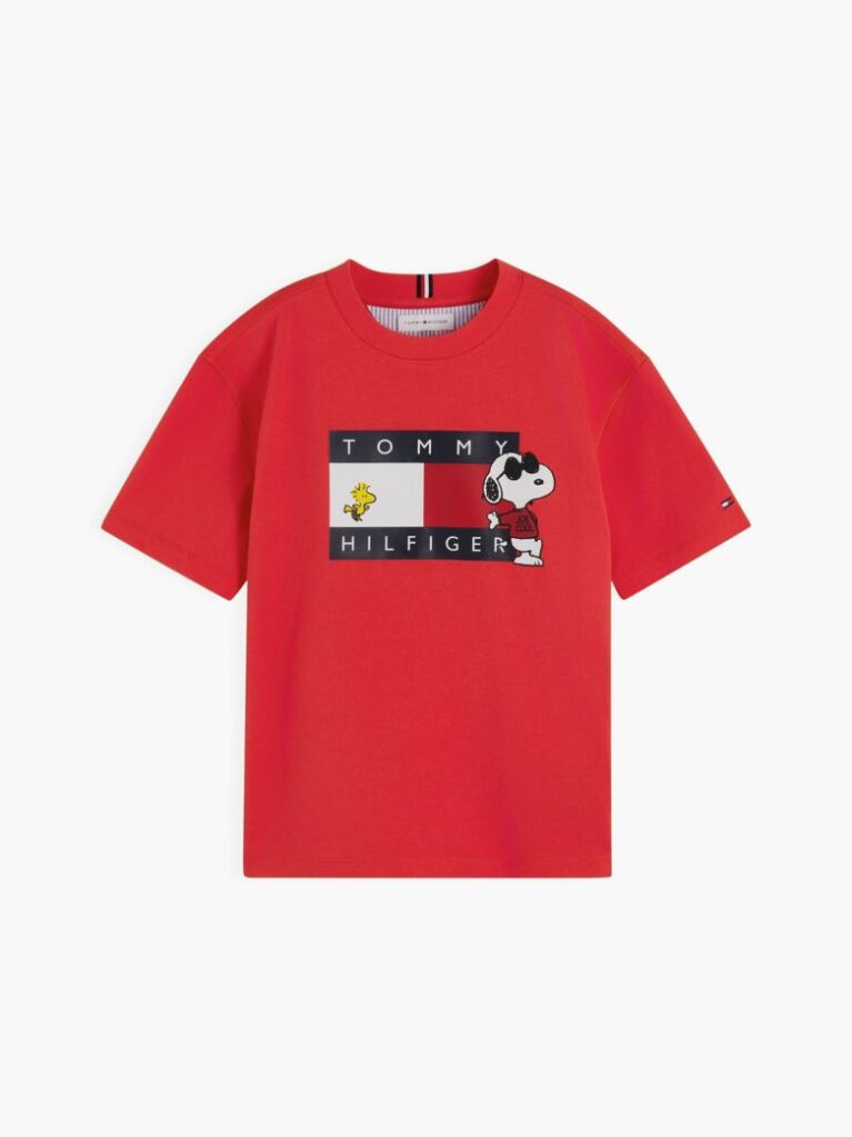 Κόκκινο Peanuts® T-Shirt Με Σχέδιο  Παιδί Unisex