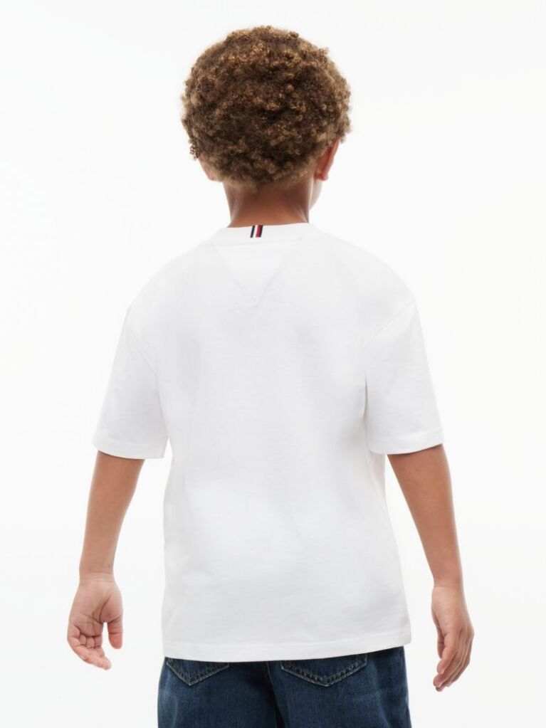 White Peanuts® Flag Graphic Jersey T-Shirt  Kids Unisex
