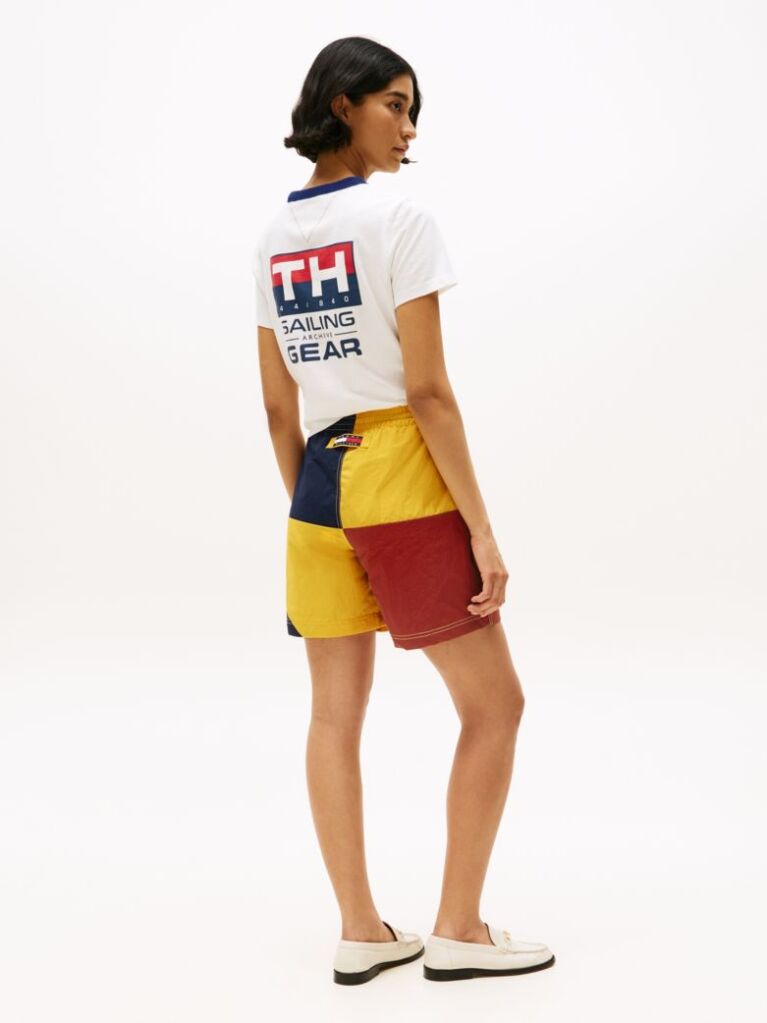 Multi Hilfiger Sailing Colour-Blocked Shorts  Unisex