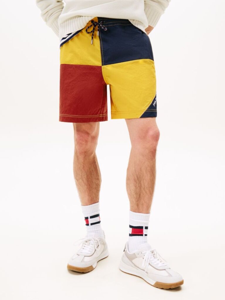 Multi Hilfiger Sailing Colour-Blocked Shorts  Unisex