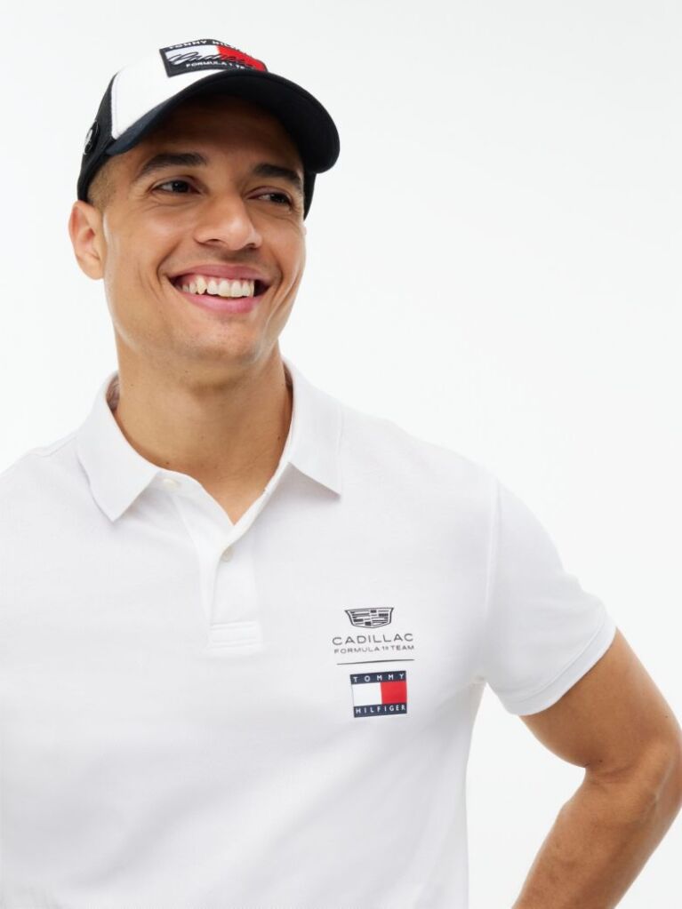 Άσπρο TH x Cadillac Formula 1® Μπλούζα Πόλο Με Λογότυπο  Unisex