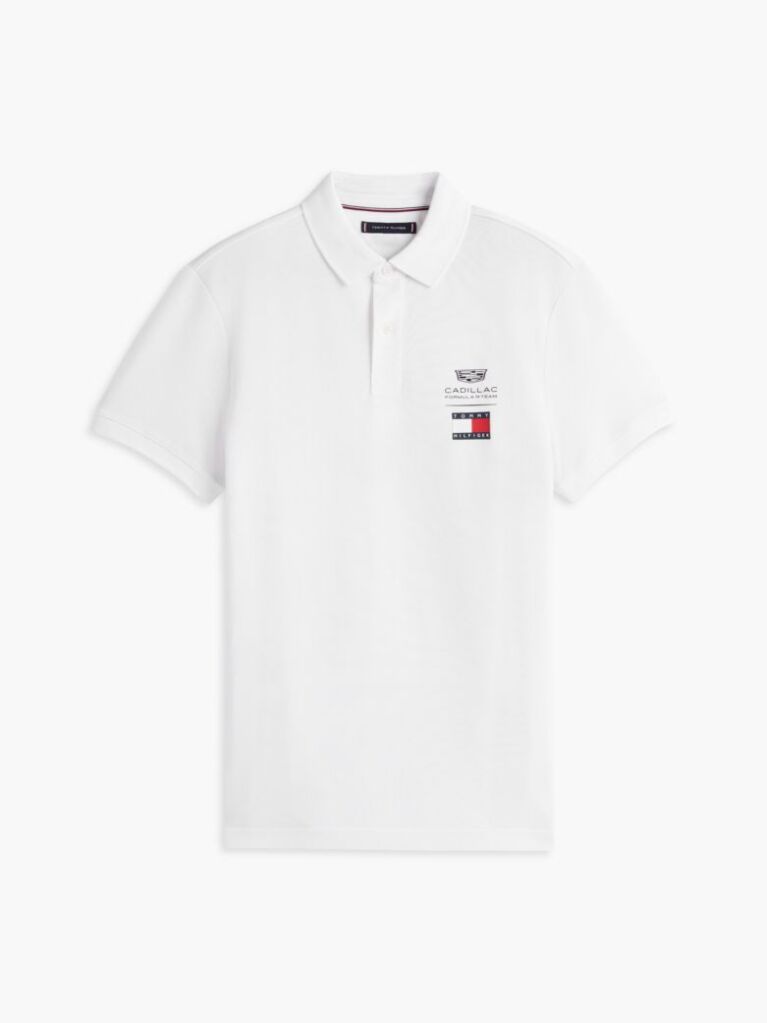 Άσπρο TH x Cadillac Formula 1® Μπλούζα Πόλο Με Λογότυπο  Unisex