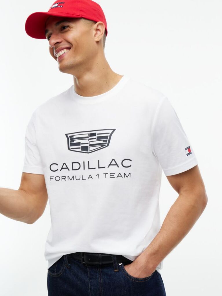 White TH x Cadillac Formula 1® Team Logo T-Shirt  Unisex