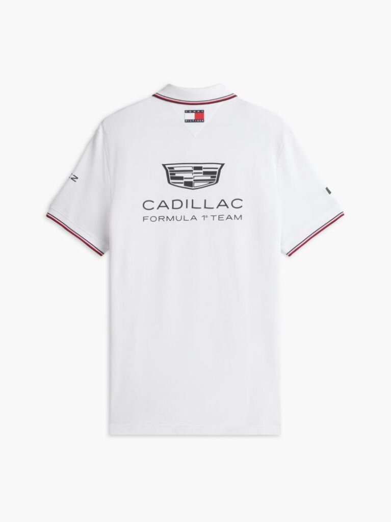 Άσπρο TH x Cadillac Formula 1® Team Pérez 11 Μπλούζα Πόλο  Unisex