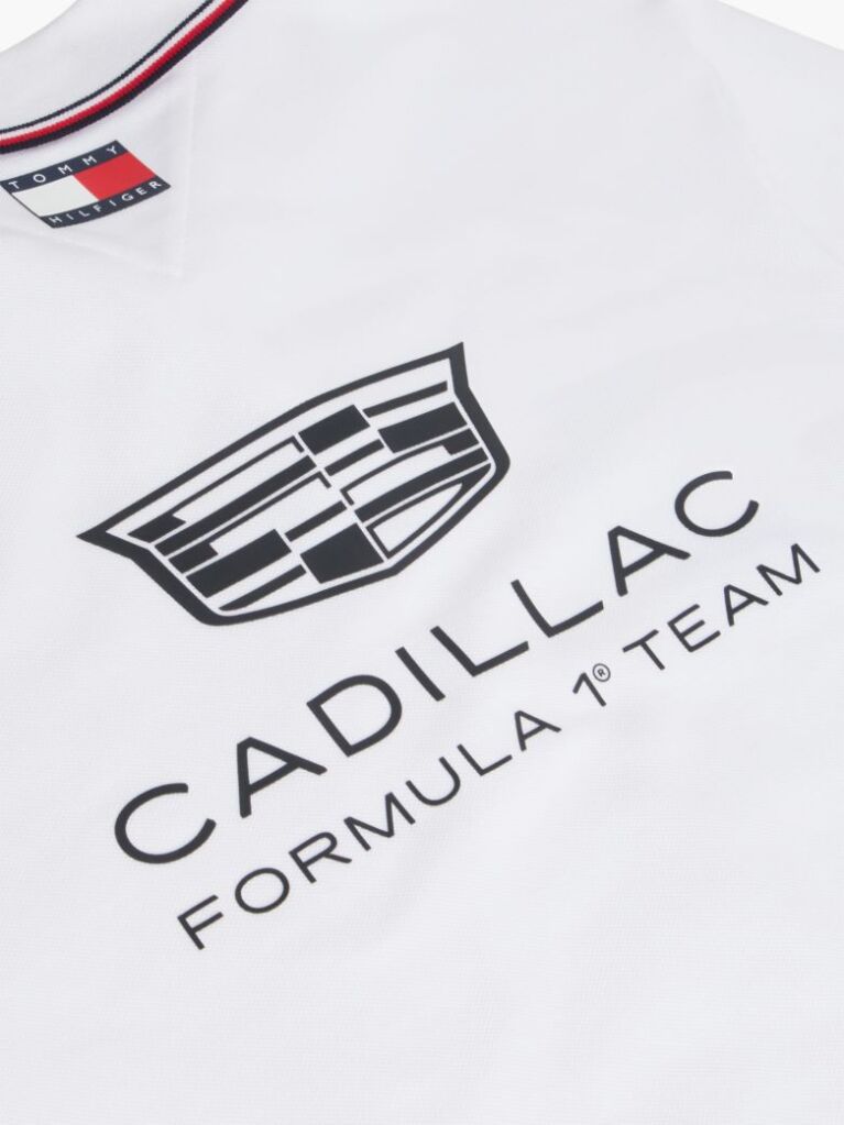 Άσπρο TH x Cadillac Formula 1® Team Pérez 11 Μπλούζα Πόλο  Unisex