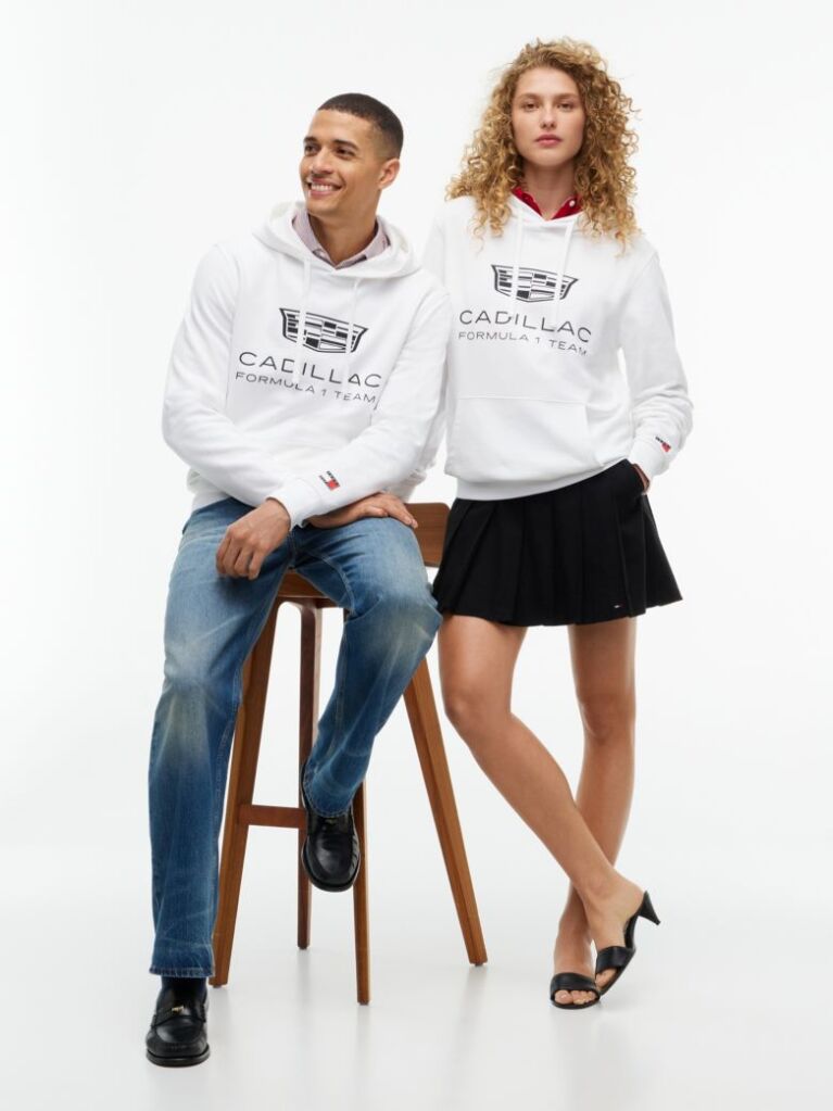 Άσπρο TH x Cadillac Formula 1® Team Βαμβακερό Hoody  Unisex
