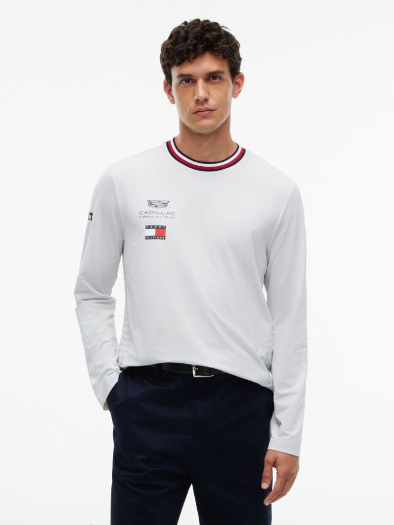 Γκρι TH x Cadillac Formula 1® Team Μακρυμάνικο T-Shirt Με Σχέδιο  Unisex