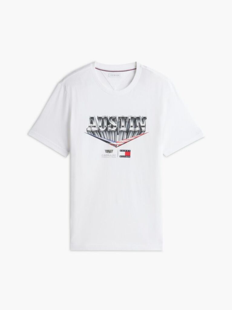 White TH x Cadillac Formula 1® Team Austin T-Shirt  Unisex