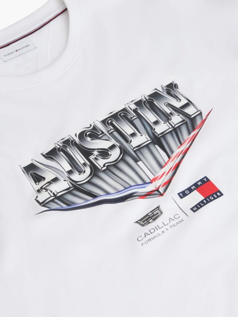 White TH x Cadillac Formula 1® Team Austin T-Shirt  Unisex