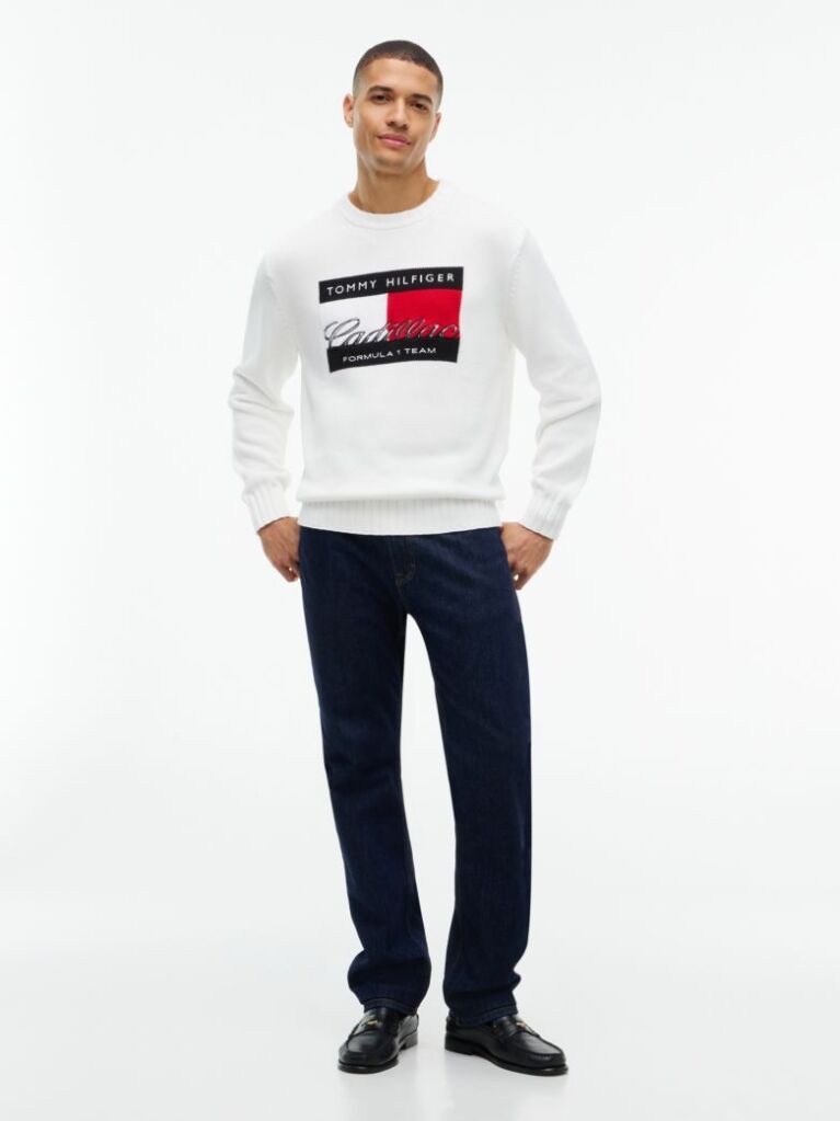 Άσπρο TH x Cadillac Formula 1® Team Πουλόβερ Με Λογότυπο  Unisex
