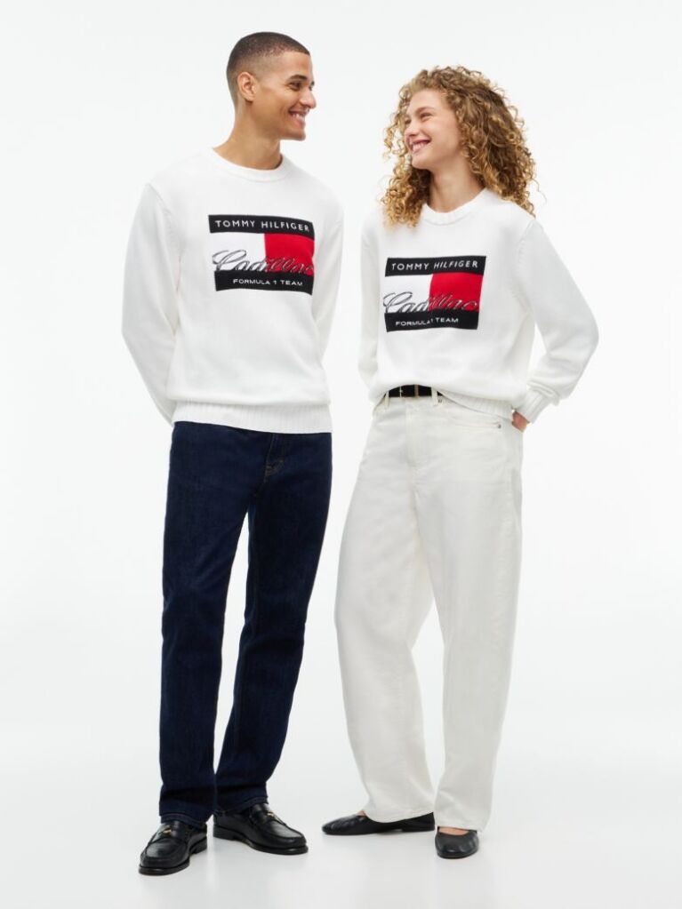 Άσπρο TH x Cadillac Formula 1® Team Πουλόβερ Με Λογότυπο  Unisex