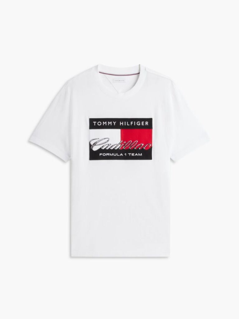 White TH x Cadillac Formula 1® Team Logo Jersey T-Shirt  Unisex