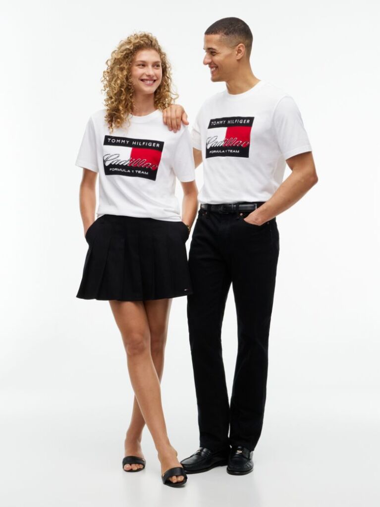White TH x Cadillac Formula 1® Team Logo Jersey T-Shirt  Unisex