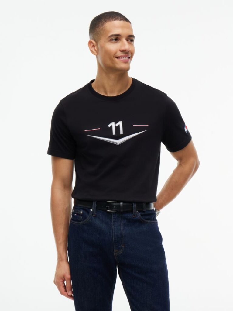 Black TH x Cadillac Formula 1® Team Bottas 77 T-Shirt  Unisex