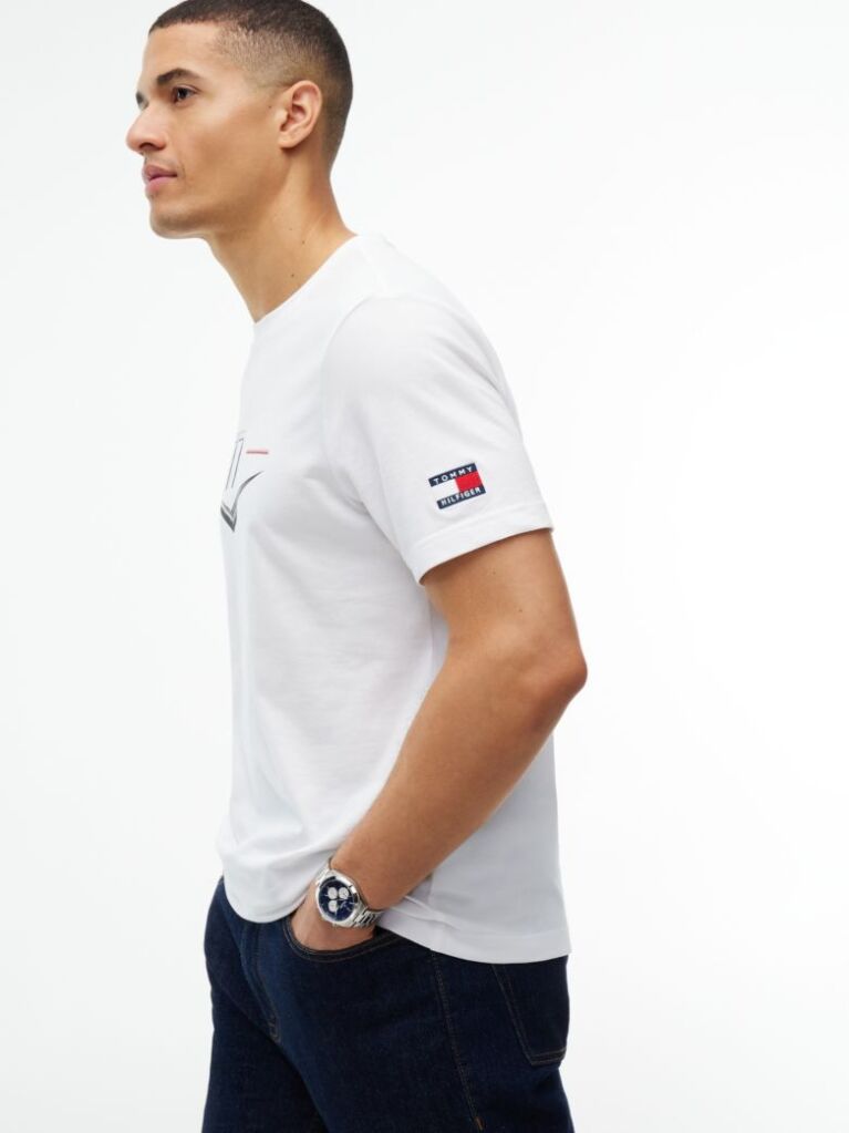 Άσπρο TH x Cadillac Formula 1® Team Bottas 77 T-Shirt  Unisex