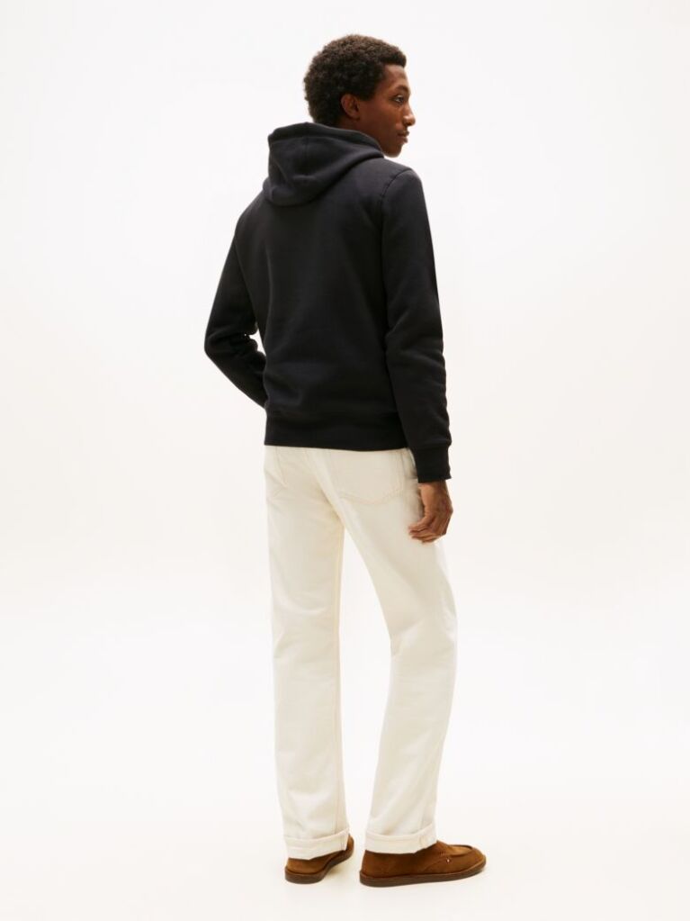 Black Logo Flex Fleece Hoody  Men