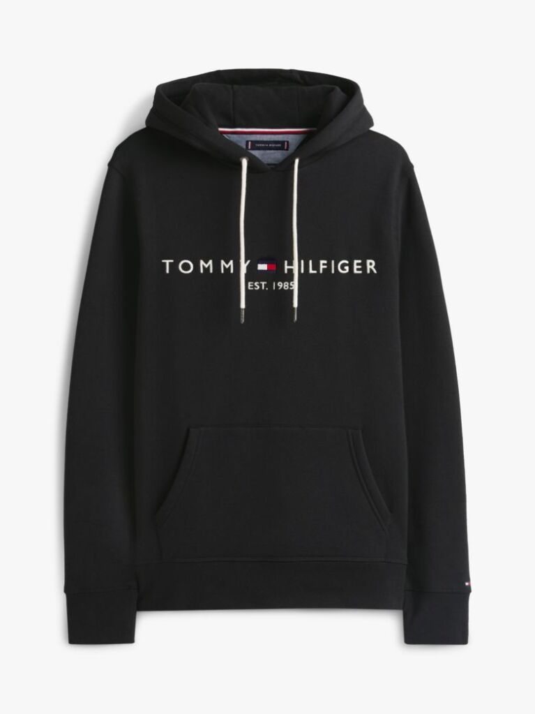 Black Logo Flex Fleece Hoody  Men
