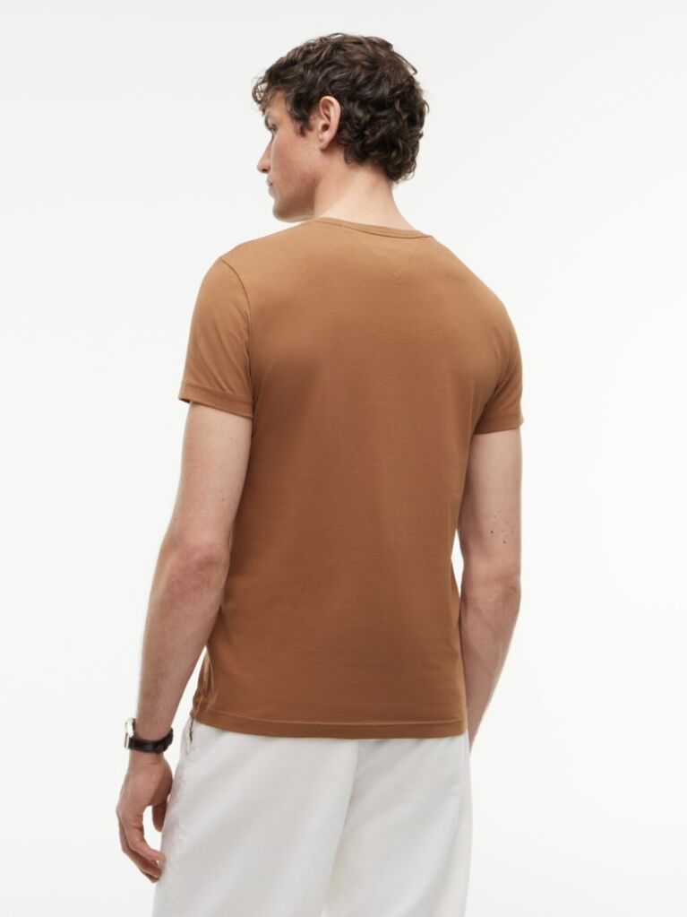 Καφέ T-Shirt Με Extra Slim Γραμμή  Άνδρες