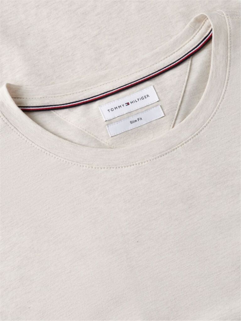 Μπεζ Μακρυμανικο T-Shirt Σε Slim Ελαστικη Γραμμη  Άνδρες