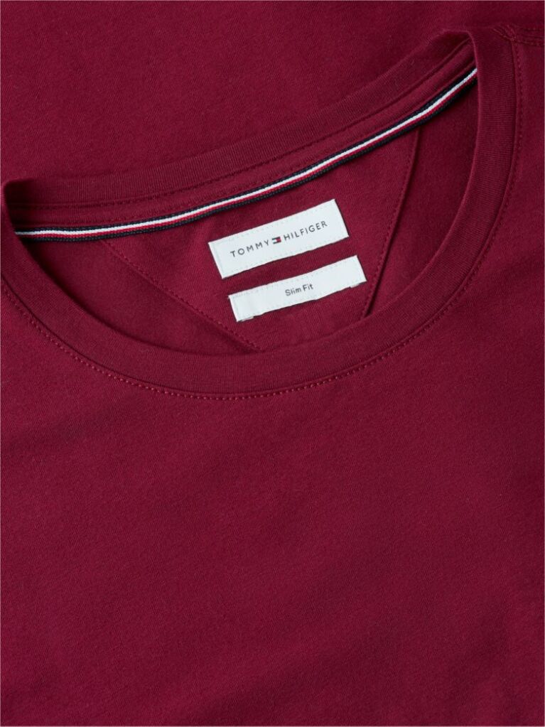 Κόκκινο Μακρυμανικο T-Shirt Σε Slim Ελαστικη Γραμμη  Άνδρες