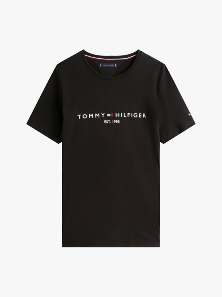 Μαύρο T-Shirt Με Λογότυπο  Άνδρες